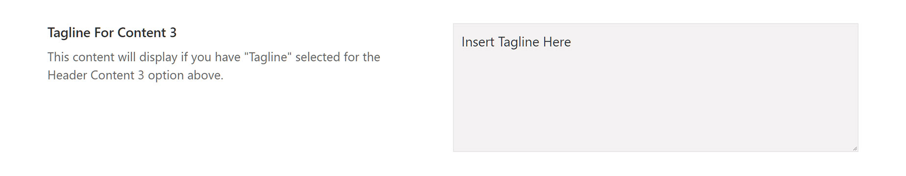 Avada Header Layouts > Tagline for Content 3