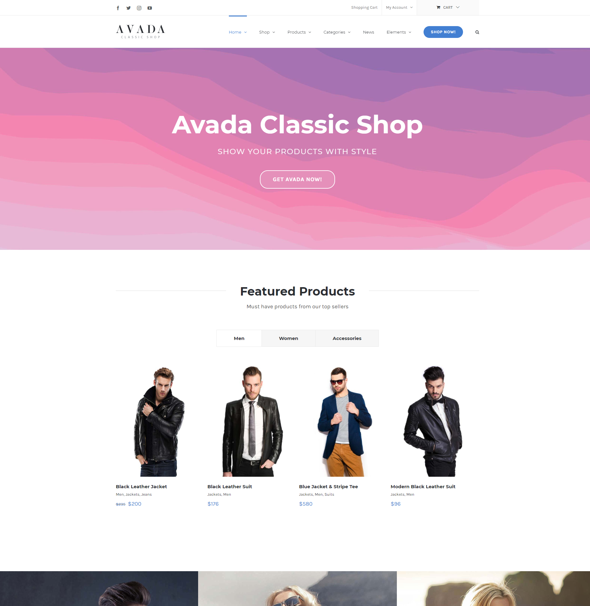 Avada Classic Shop Featured