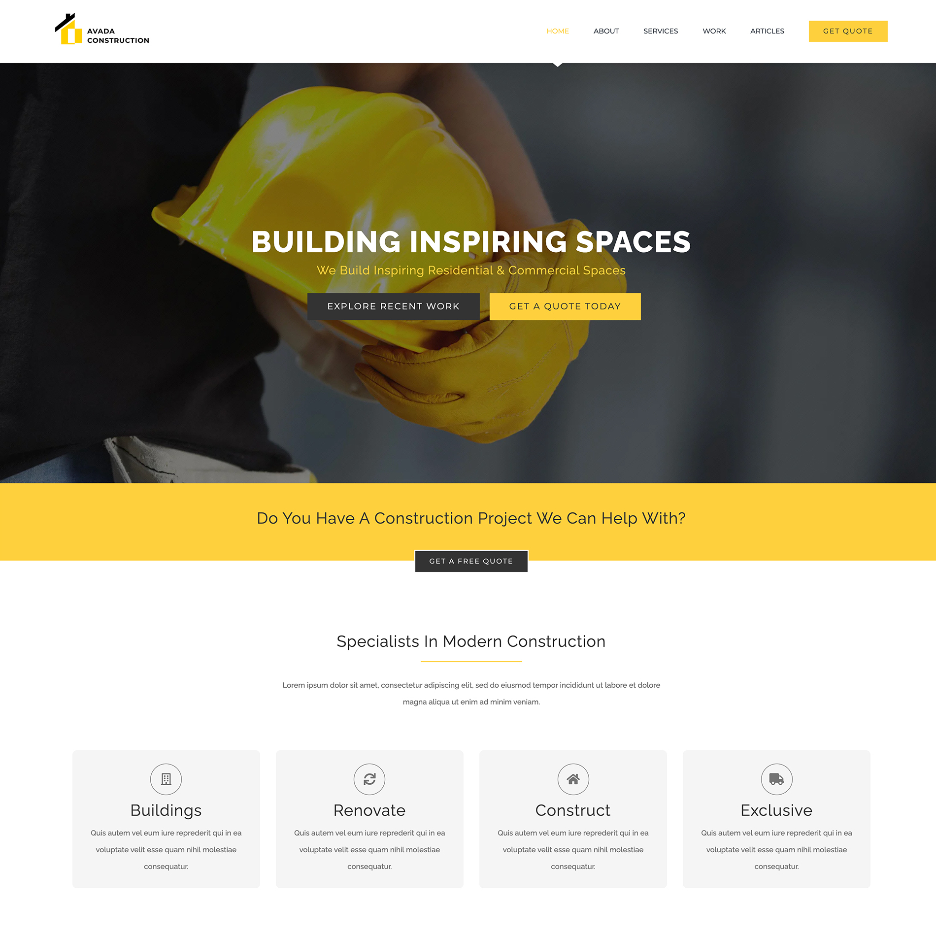 10 Avada Construction