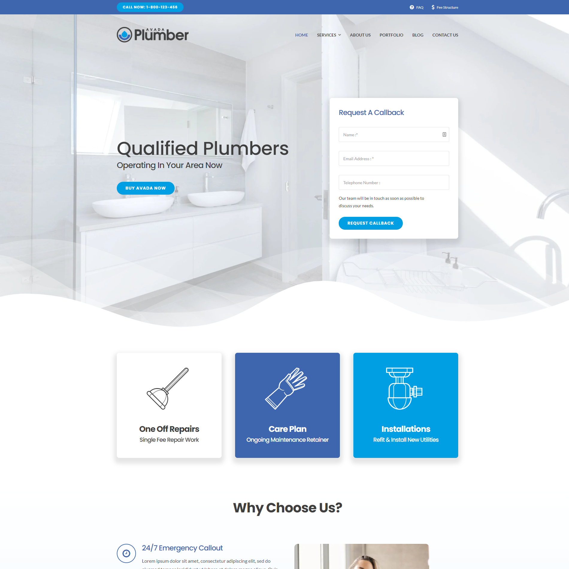 9 Avada Plumber