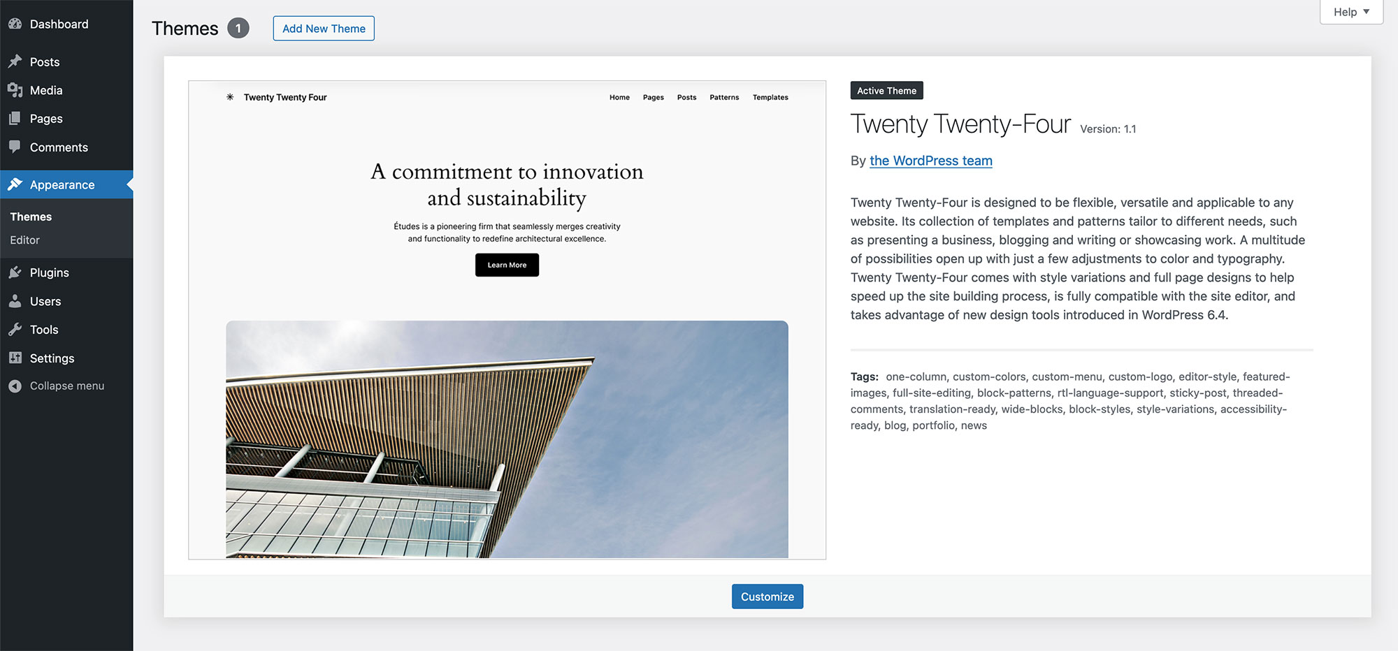 Default WordPress Theme Default WordPress Theme